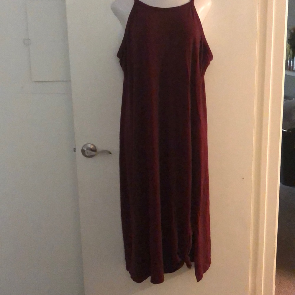 High Neck Jersey Dress